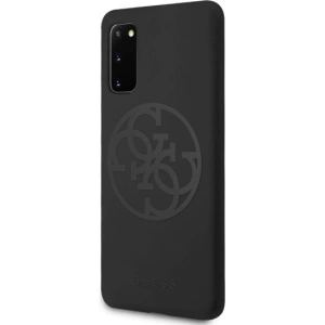 Kup Etui Guess GUHCS62LS4GBK Samsung Galaxy S20 G980 black/czarny hard case Silicone 4G Tone On Tone - GUE487BLK - {ean13} - Sklep Home Screen