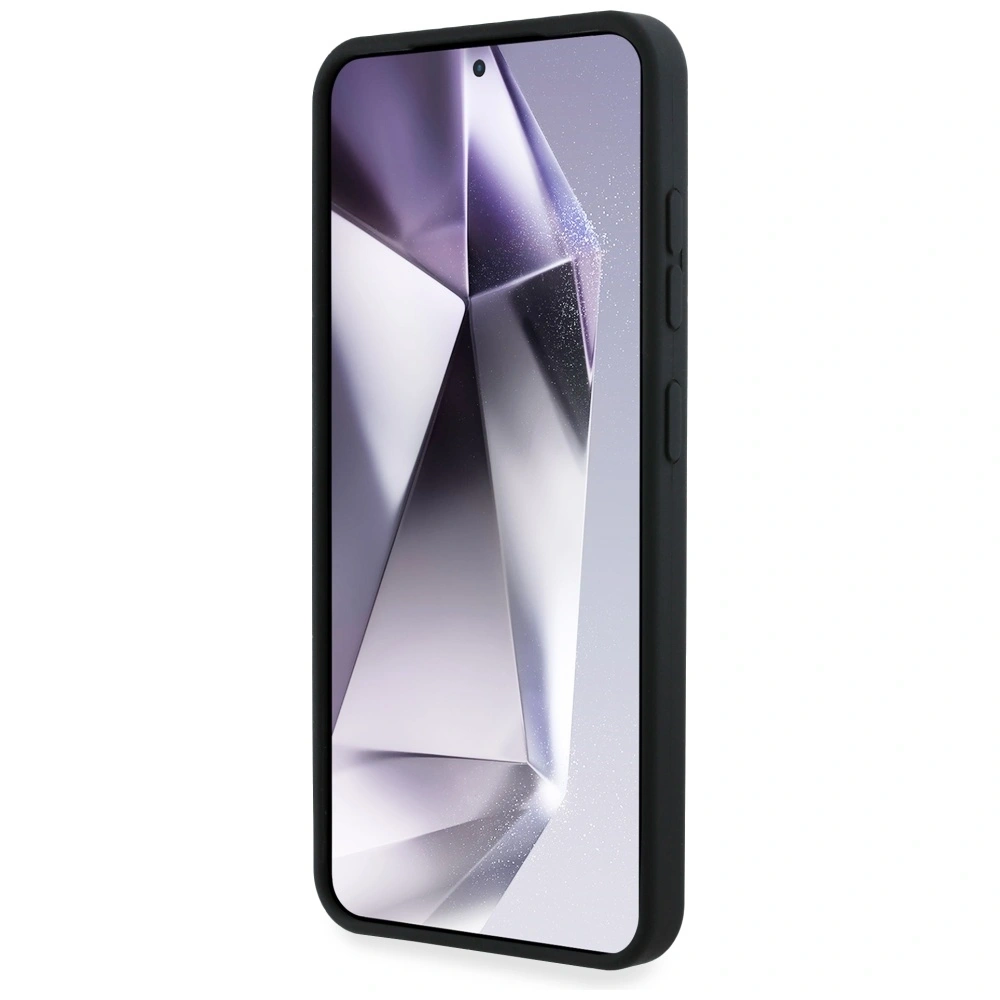 Etui Guess Silicone Big 4G Logo Bottom Script Samsung Galaxy S25 czarny