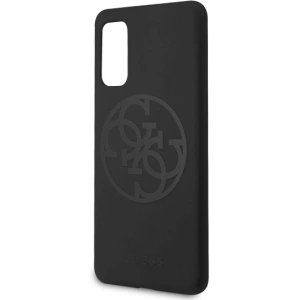 Kup Etui Guess GUHCS62LS4GBK Samsung Galaxy S20 G980 black/czarny hard case Silicone 4G Tone On Tone - GUE487BLK - {ean13} - Sklep Home Screen