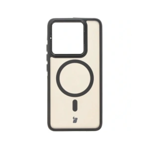 Kup Caz Bizon Eclipse MagSafe & Suport Xiaomi 14T smoky cu un cadru negru - BIZ8545 - {ean13} - Sklep Home Screen