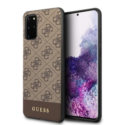 Kup Etui Guess GUHCS67G4GLBR Samsung Galaxy S20+ Plus G985 maro/castaniu hard case 4G Stripe Collection - GUE488BR - {ean13} - Sklep Home Screen