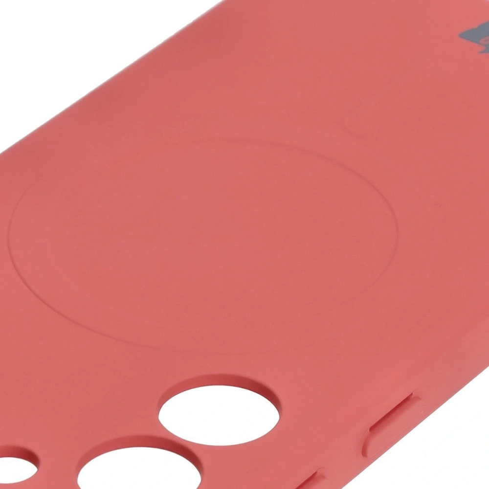 Silikonowe etui z pierścieniem magnetycznym Bizon Case Silicone Magnetic do Samsung Galaxy S25 / S24 brudnoróżowe