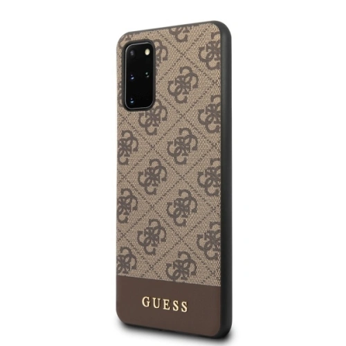 Kup Etui Guess GUHCS67G4GLBR Samsung Galaxy S20+ Plus G985 maro/castaniu hard case 4G Stripe Collection - GUE488BR - {ean13} - Sklep Home Screen