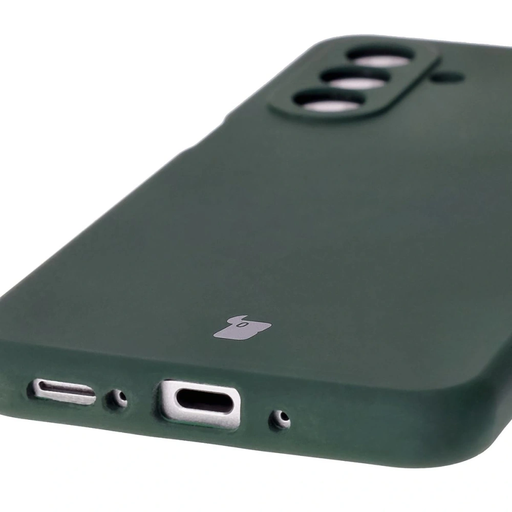 Silikonowe etui Bizon Soft Case do Samsung Galaxy A26 5G ciemnozielone