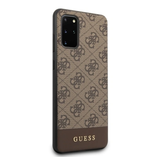 Kup Etui Guess GUHCS67G4GLBR Samsung Galaxy S20+ Plus G985 maro/castaniu hard case 4G Stripe Collection - GUE488BR - {ean13} - Sklep Home Screen