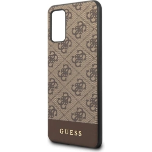 Kup Etui Guess GUHCS67G4GLBR Samsung Galaxy S20+ Plus G985 brązowy/brown hard case 4G Stripe Collection - GUE488BR - {ean13} - Sklep Home Screen