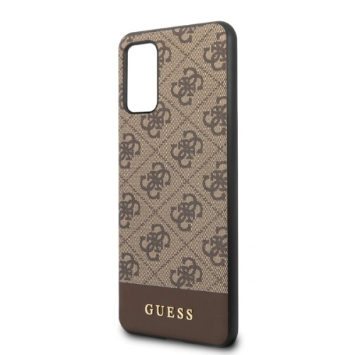 Kup Etui Guess GUHCS67G4GLBR Samsung Galaxy S20+ Plus G985 maro/castaniu hard case 4G Stripe Collection - GUE488BR - {ean13} - Sklep Home Screen