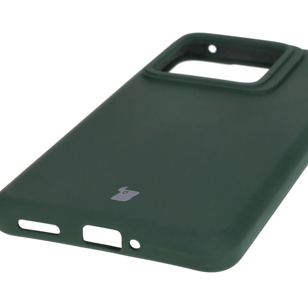 Silikonowe etui Bizon Soft Case do Realme GT 7 Pro ciemnozielone