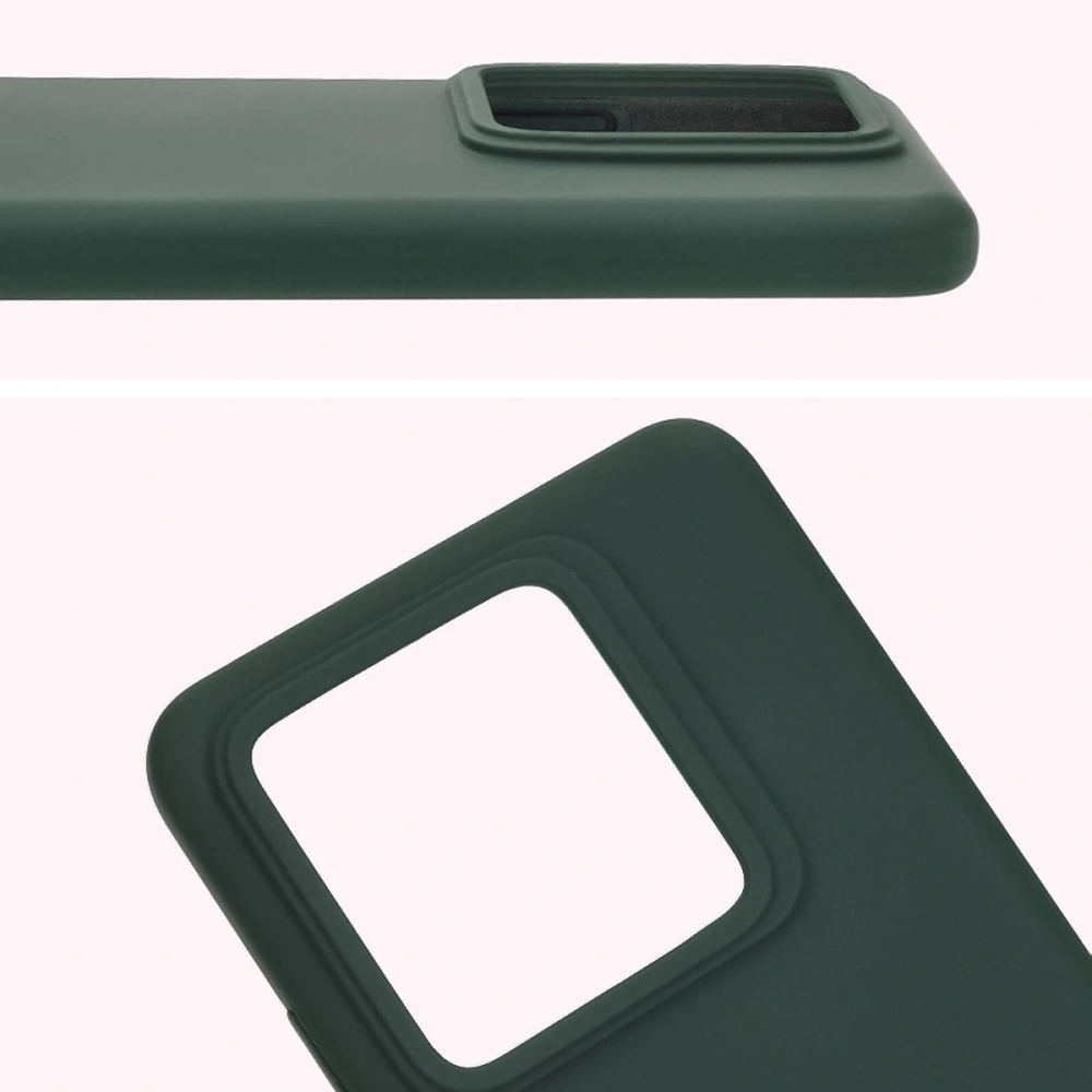 Silikonowe etui Bizon Soft Case do Realme GT 7 Pro ciemnozielone