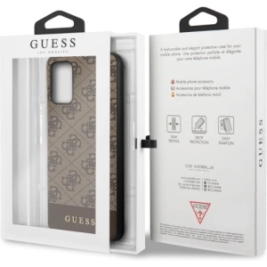 Kup Etui Guess GUHCS67G4GLBR Samsung Galaxy S20+ Plus G985 brązowy/brown hard case 4G Stripe Collection - GUE488BR - {ean13} - Sklep Home Screen
