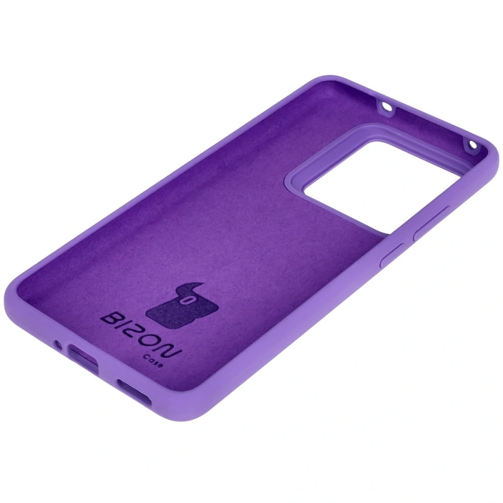 Silikonowe etui Bizon Soft Case do Realme GT 7 Pro fioletowe