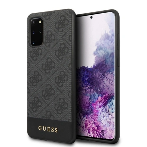Kup Etui Guess GUHCS67G4GLGR Samsung Galaxy S20+ Plus G985 gri/grey husa dură Colecția 4G Stripe - GUE489GRY - {ean13} - Sklep Home Screen