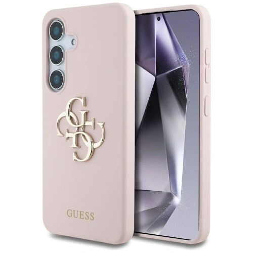 Kup Etui Guess Silicone Big 4G Logo Bottom Script Samsung Galaxy S25 różowy - GUE4348 - {ean13} - Sklep Home Screen