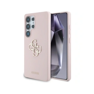 Buy Guess Silicone Big 4G Logo Bottom Script Samsung Galaxy S25 Ultra pink - GUE4350 - {ean13} - Home Screen Store Europe