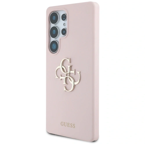 Kup Etui Guess Silicone Big 4G Logo Bottom Script Samsung Galaxy S25 Ultra różowy - GUE4350 - {ean13} - Sklep Home Screen