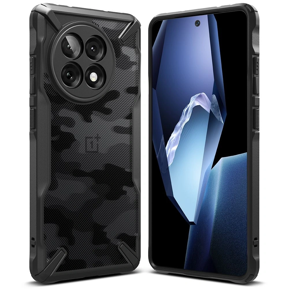 Etui Ringke Fusion-X OnePlus 13R Camo Black