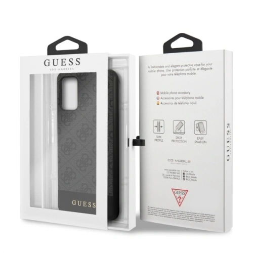 Kup Etui Guess GUHCS67G4GLGR Samsung Galaxy S20+ Plus G985 szary/grey hard case 4G Stripe Collection - GUE489GRY - {ean13} - Sklep Home Screen