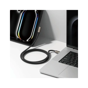 Kup Kabel úhlový USB-C / USB-C Ringke USB 3.2 Gen 2x2 USB-C 90 Stupňový Kabel PD 240W 100cm Černý - RGK11761 - {ean13} - Sklep Home Screen