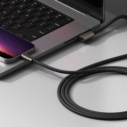 Kup Kabel kątowy USB-C / USB-C Ringke USB 3.2 Gen 2x2 USB-C 90 Degree Cable PD 240W 200cm Black - RGK11762 - {ean13} - Sklep Home Screen