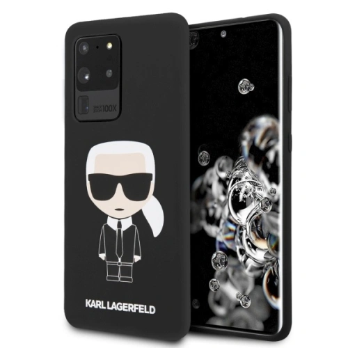 Buy Karl Lagerfeld KLHCS69SLFKBK Samsung Galaxy S20 Ultra hardcase black Silicone Iconic - KLD273BLK - {ean13} - Home Screen Store Europe