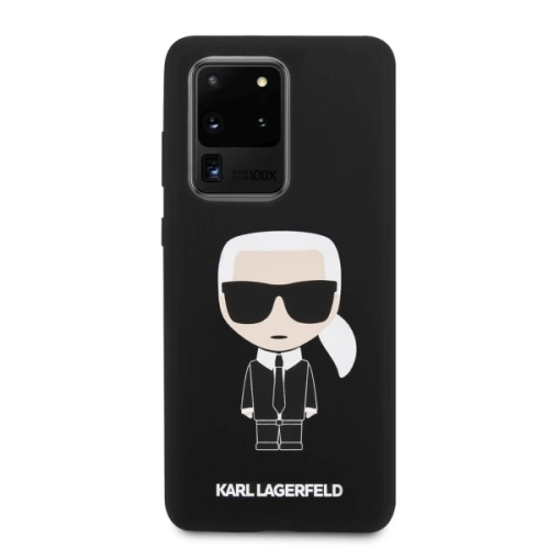 Kup Etui Karl Lagerfeld KLHCS69SLFKBK Samsung Galaxy S20 Ultra G988 hardcase czarny/black Silicone Iconic - KLD273BLK - {ean13} - Sklep Home Screen