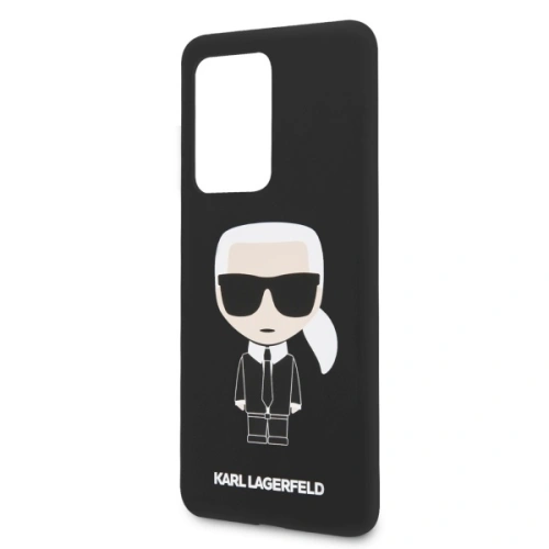 Kup Etui Karl Lagerfeld KLHCS69SLFKBK Samsung Galaxy S20 Ultra G988 hardcase czarny/black Silicone Iconic - KLD273BLK - {ean13} - Sklep Home Screen