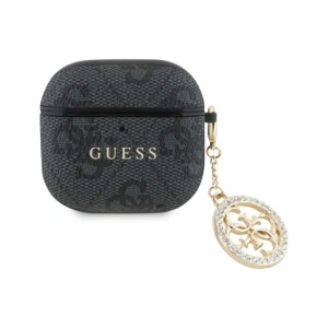 Etui Guess 4G Strass Charm do Apple AirPods 4 czarny