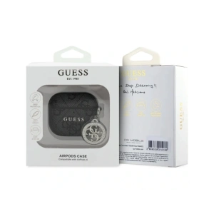 Kup Guess 4G Strass Charm Apple AirPods 4 schwarz - GUE4353 - {ean13} - Sklep Home Screen
