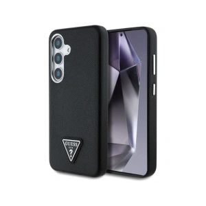 Kup Etui Guess Grained Triangle Logo MagSafe do Samsung Galaxy S25 czarny - GUE4354 - {ean13} - Sklep Home Screen