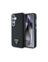 Etui Guess Grained Triangle Logo MagSafe do Samsung Galaxy S25 czarny