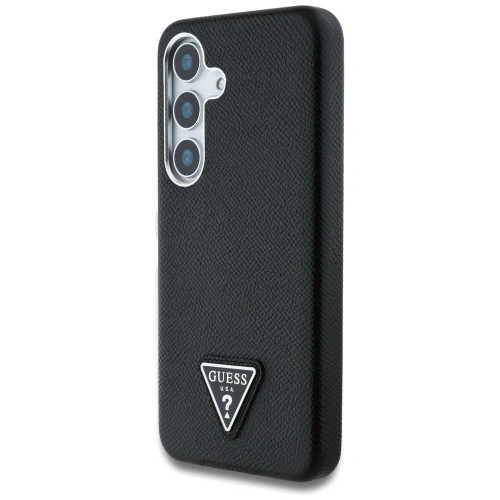 Kup Etui Guess Grained Triangle Logo MagSafe do Samsung Galaxy S25 czarny - GUE4354 - {ean13} - Sklep Home Screen