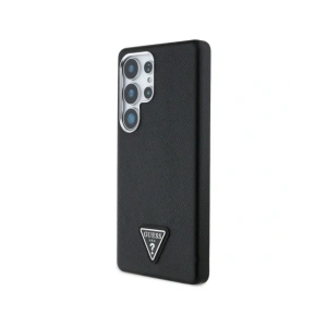 Kup Etui Guess Grained Triangle Logo MagSafe pro Samsung Galaxy S25 Ultra černé - GUE4355 - {ean13} - Sklep Home Screen