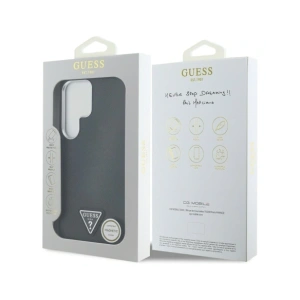 Kup Guess Logo Triunghi Granulat MagSafe Samsung Galaxy S25 Ultra negru - GUE4355 - {ean13} - Sklep Home Screen