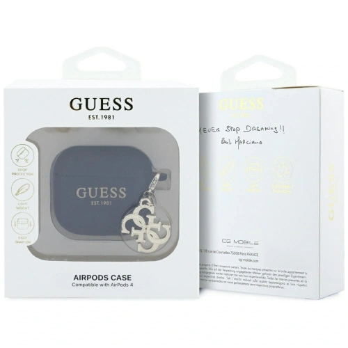 Kup Guess GUA4LECG4K Apple AirPods 4 Hülle Silikon 4G Charm schwarz - GUE4356 - {ean13} - Sklep Home Screen