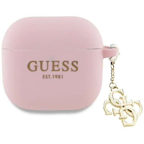 Kup Guess GUA4LECG4P Apple AirPods 4 Hülle Silikon 4G Charm pink - GUE4357 - {ean13} - Sklep Home Screen