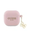 Guess GUA4LECG4P Apple AirPods 4 Hülle Silikon 4G Charm pink