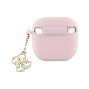 Kup Guess GUA4LECG4P Apple AirPods 4 Hülle Silikon 4G Charm pink - GUE4357 - {ean13} - Sklep Home Screen