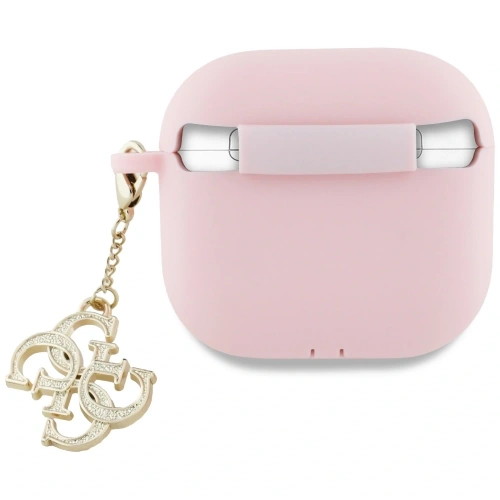 Kup Guess GUA4LECG4P Apple AirPods 4 Hülle Silikon 4G Charm pink - GUE4357 - {ean13} - Sklep Home Screen