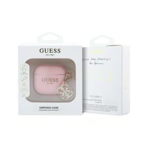 Kup Guess GUA4LECG4P Apple AirPods 4 Hülle Silikon 4G Charm pink - GUE4357 - {ean13} - Sklep Home Screen
