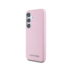 Buy Karl Lagerfeld Saffiano Full Wrapped Elongated Metal Logo MagSafe Samsung Galaxy S25 pink - KLD21933 - {ean13} - Home Screen Store Europe