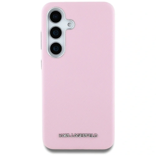 Kup Karl Lagerfeld Saffiano Voll umwickelt verlängertes Metalllogo MagSafe Samsung Galaxy S25 rosa - KLD21933 - {ean13} - Sklep Home Screen