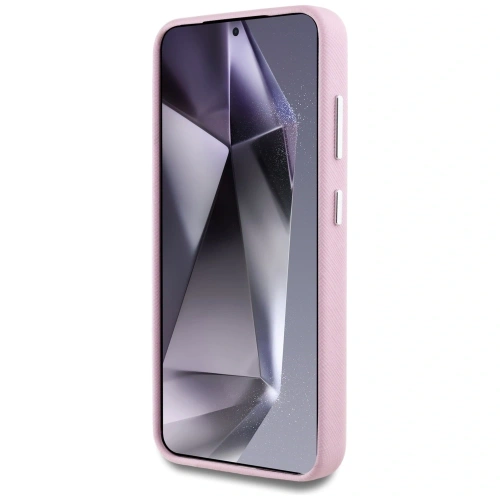 Buy Karl Lagerfeld Saffiano Full Wrapped Elongated Metal Logo MagSafe Samsung Galaxy S25 pink - KLD21933 - {ean13} - Home Screen Store Europe