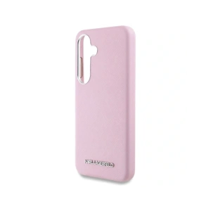 Buy Karl Lagerfeld Saffiano Full Wrapped Elongated Metal Logo MagSafe Samsung Galaxy S25 pink - KLD21933 - {ean13} - Home Screen Store Europe