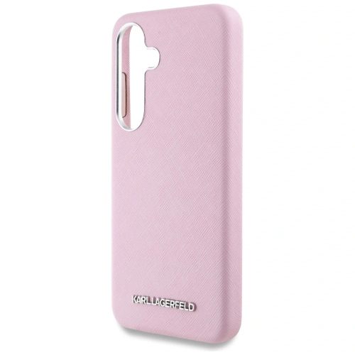 Kup Karl Lagerfeld Saffiano Voll umwickelt verlängertes Metalllogo MagSafe Samsung Galaxy S25 rosa - KLD21933 - {ean13} - Sklep Home Screen