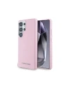 Karl Lagerfeld Saffiano Full Wrapped Elongated Metal Logo MagSafe Samsung Galaxy S25 Ultra pink