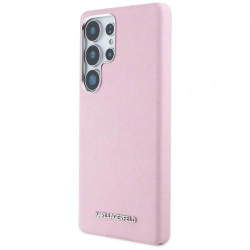 Buy Karl Lagerfeld Saffiano Full Wrapped Elongated Metal Logo MagSafe Samsung Galaxy S25 Ultra pink - KLD21935 - {ean13} - Home Screen Store Europe