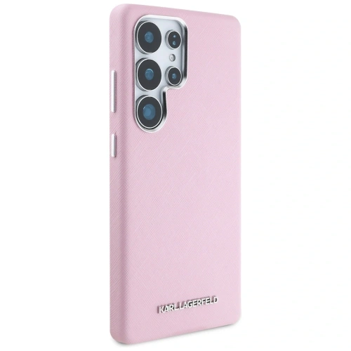 Buy Karl Lagerfeld Saffiano Full Wrapped Elongated Metal Logo MagSafe Samsung Galaxy S25 Ultra pink - KLD21935 - {ean13} - Home Screen Store Europe