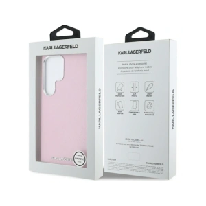 Kup Karl Lagerfeld Saffiano Full Wrapped Elongated Metal Logo MagSafe Samsung Galaxy S25 Ultra rózsaszín - KLD21935 - {ean13} - Sklep Home Screen