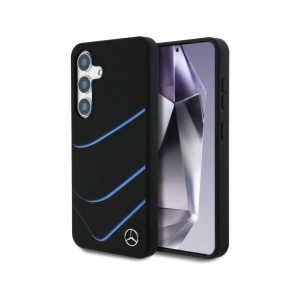Kup Etui Mercedes Silicone Contrasted Curves MagSafe do Samsung Galaxy S25 czarny - MRS313 - {ean13} - Sklep Home Screen