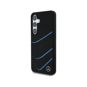Kup Mercedes Silicon Curbe Contrastate MagSafe Samsung Galaxy S25 negru - MRS313 - {ean13} - Sklep Home Screen